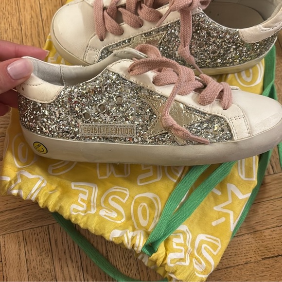 💕HP💕Golden Goose x Bonpoint girls limited edition glitter sneakers - Picture 5 of 6